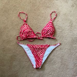 Red Tiger with gold hardware